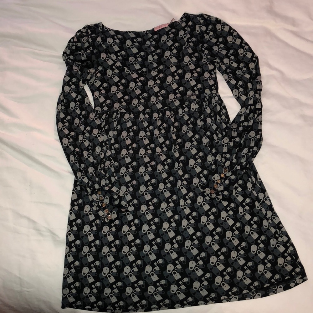 Juicy Couture Lock 100% Silk Print Dress - Size Sm
